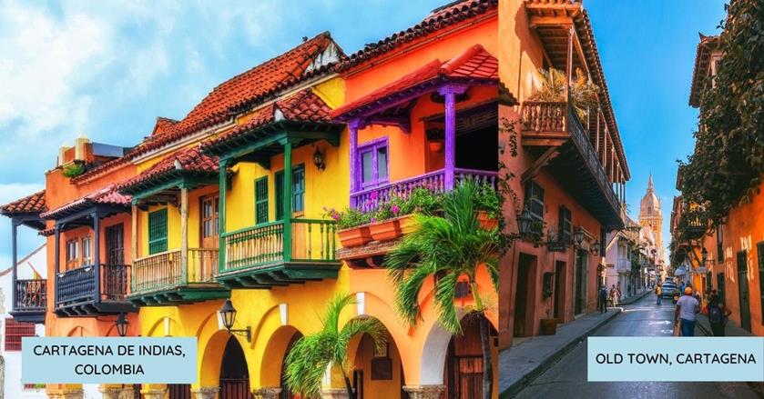 2 images - Cartagena de Indias and Old Town Cartagena