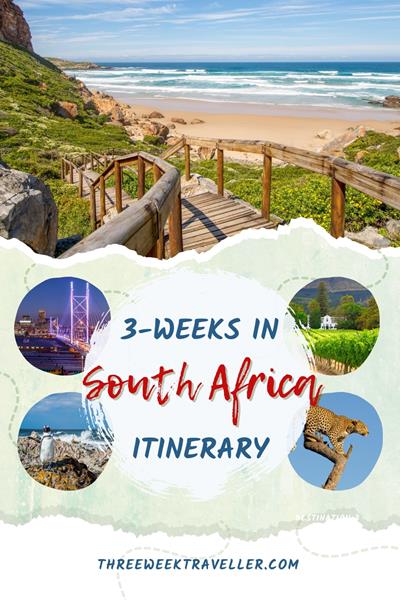 A 3-week South Africa trip offers diverse experiences: explore Cape Town’s stunning views, go on a safari in Kruger National Park, and visit the Drakensberg Mountains. Enjoy vibrant cities, breathtaking landscapes, and unique wildlife adventures. via @threeweektraveller