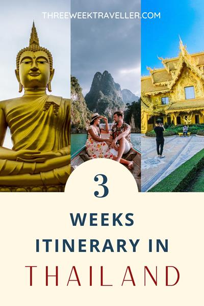 A 3-week Thailand trip offers diverse experiences: explore Bangkok's bustling markets, visit Chiang Mai's temples and mountains, and relax on southern beaches like Phuket or Krabi. Enjoy vibrant culture, delicious food, and stunning landscapes throughout the journey. via @threeweektraveller
