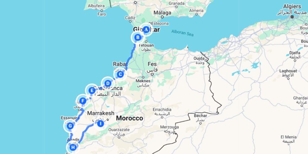 3 week itinerary of Morocco