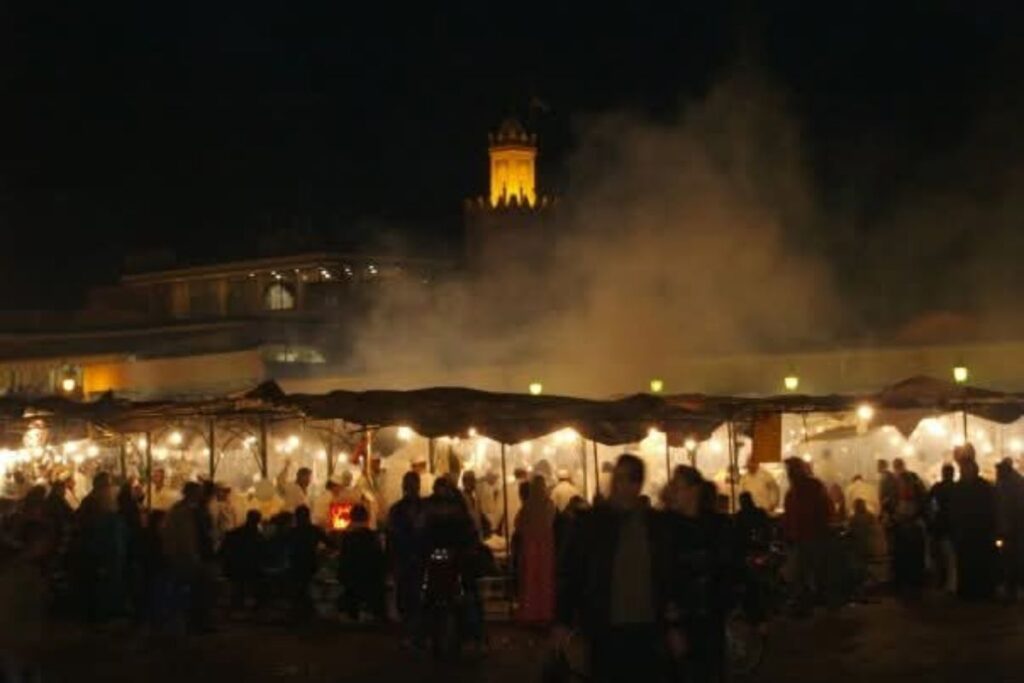 The market at Djemma al fna in Marrakech