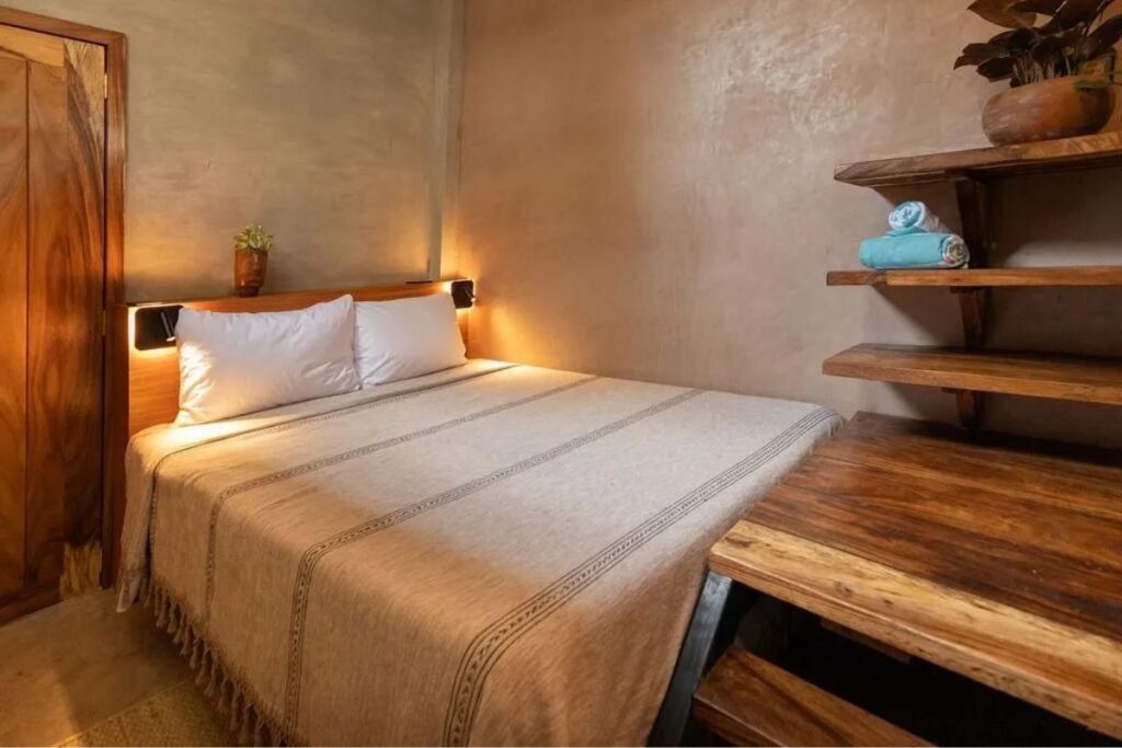 Bedroom for the recommended place to stay in Puerto for digital nomads