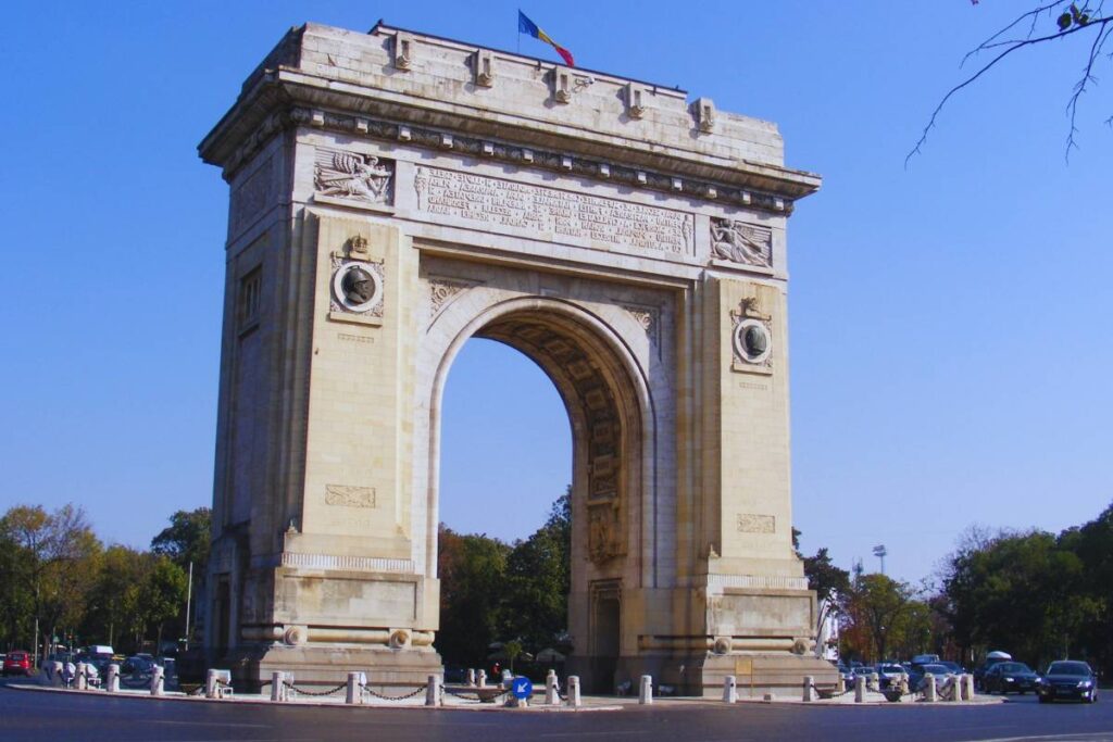 One of the 15 Arches like the Arc de Triomphe - seen in Bucharest