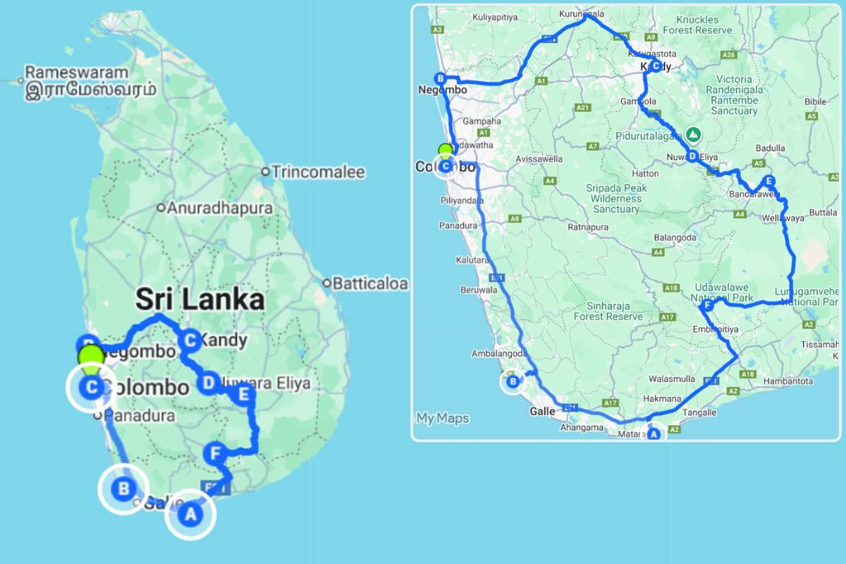 3 week itinerary of Sri Lanka