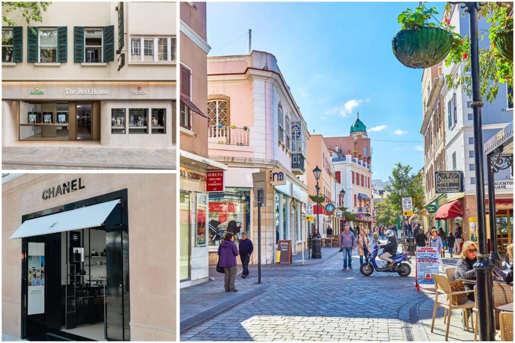 Gibraltar has a clean European style main shopping parade with major international brands offered at tax free shopping rates