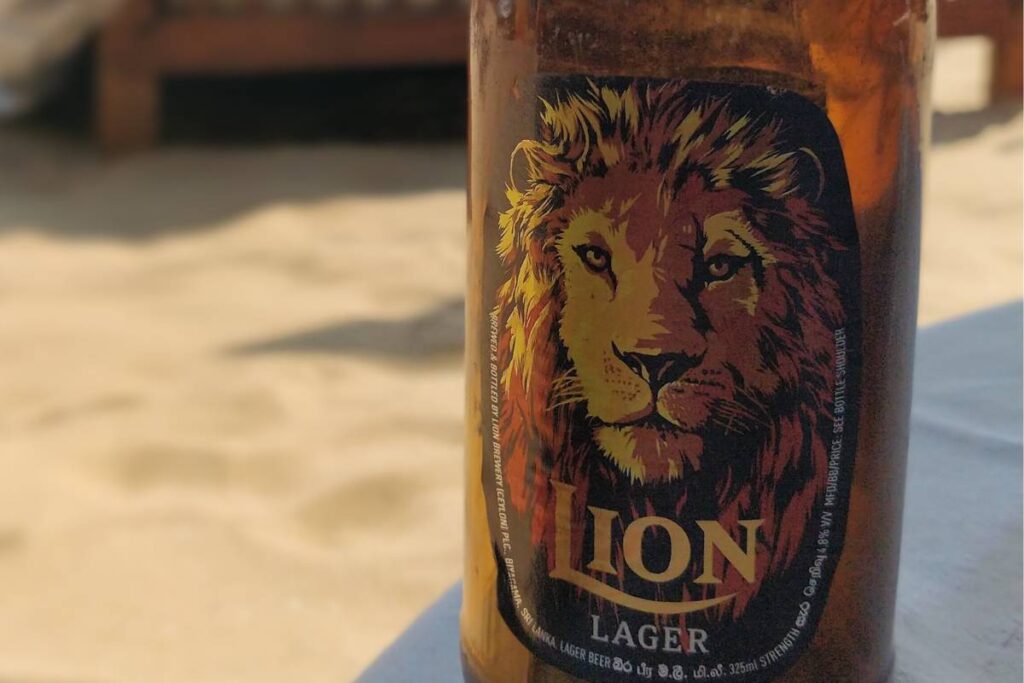 No better way to rehydrate in Sri Lanka than the local beer