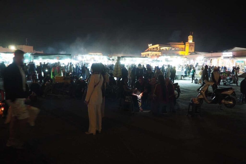 Evening over Djemma El-Fna Square