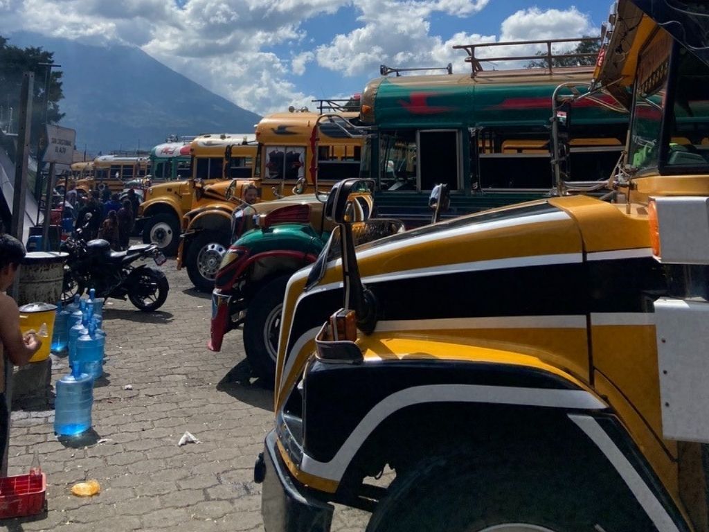 Our first experience of the Chicken Buses