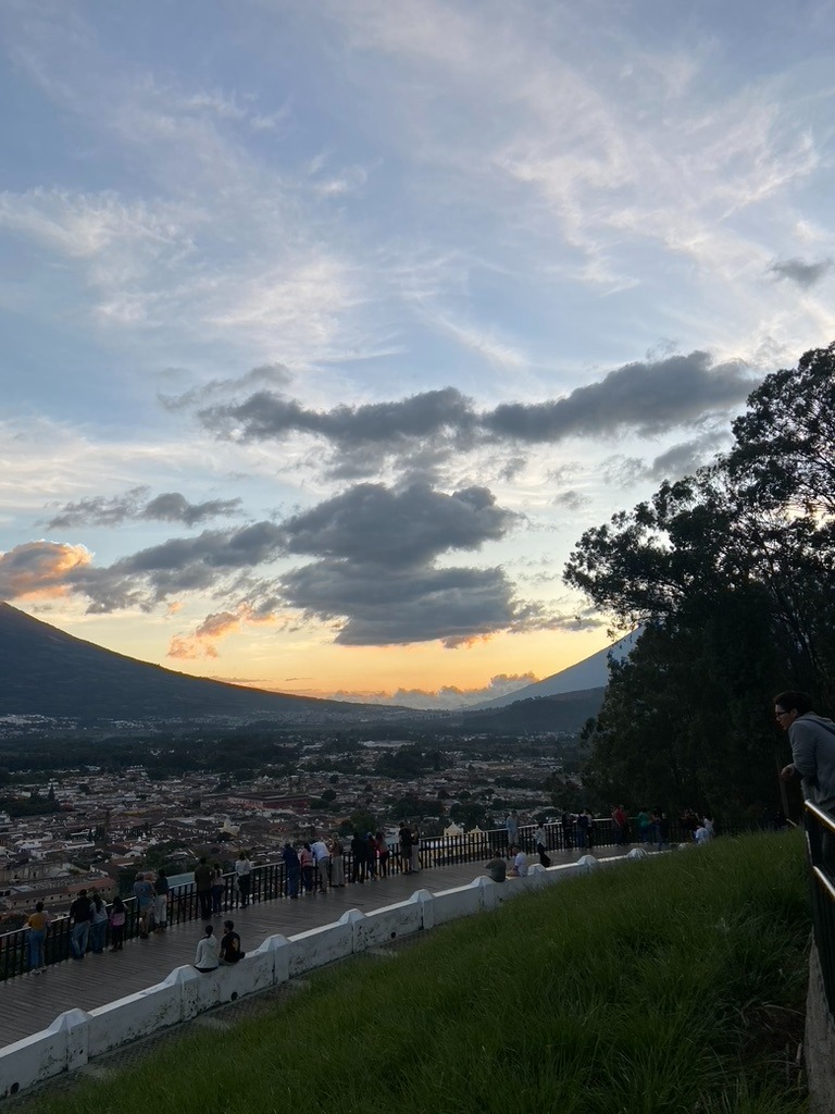 The hill of the cross at sunset - Guatemala