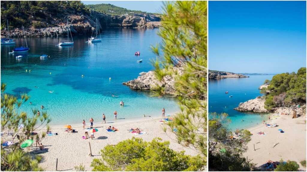 Cala Saladeta - one of my favourite beaches in Ibiza for avoiding the tourist masses.